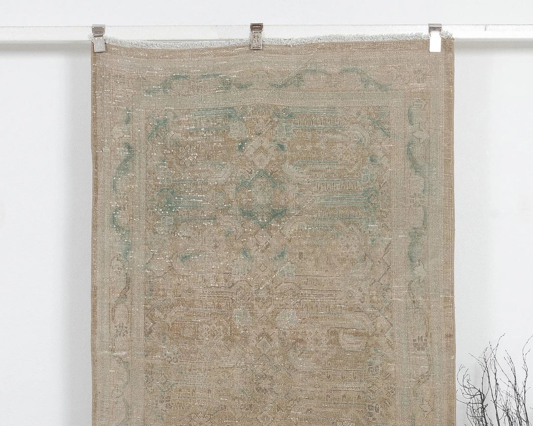 Beige Runner Rug 3' 8" x 11' 1" | No. VR71907