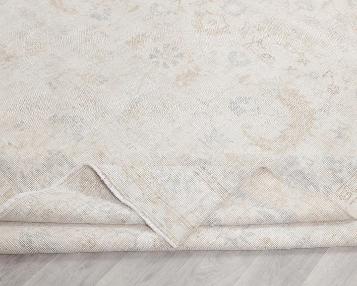 Beige Turkish Oushak Rug 8' 4" x 11' 6" Hand-Knotted | No. VR71909