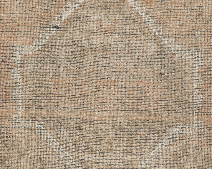Beige Turkish Oushak Rug 3' 1" x 11' 1" Hand-Knotted | No. VR72140