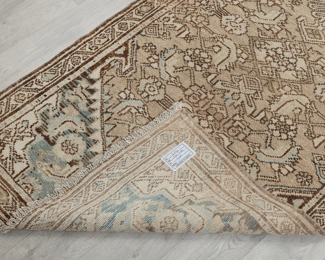 Multicolor Turkish Oushak Rug 2'11" x 9'2" Hand-Knotted field