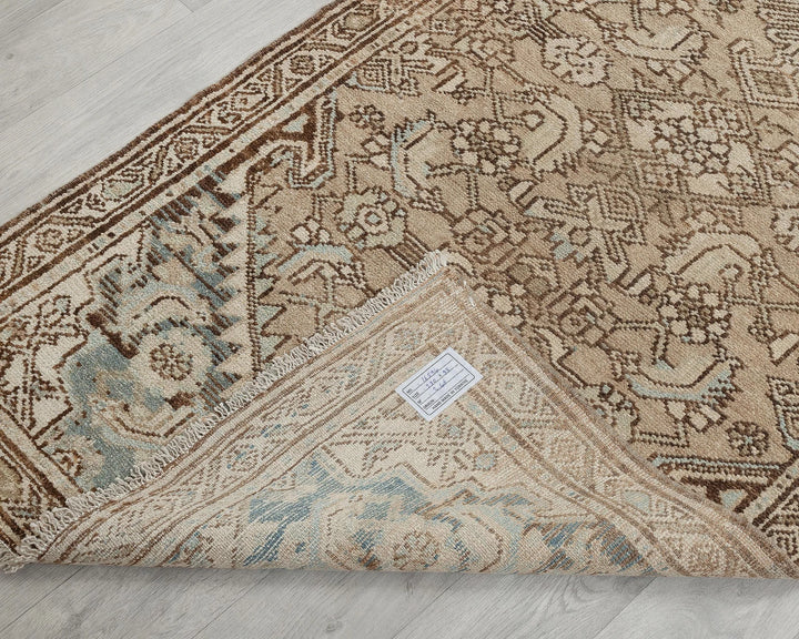 Multicolor Turkish Oushak Rug 2'11" x 9'2" Hand-Knotted field