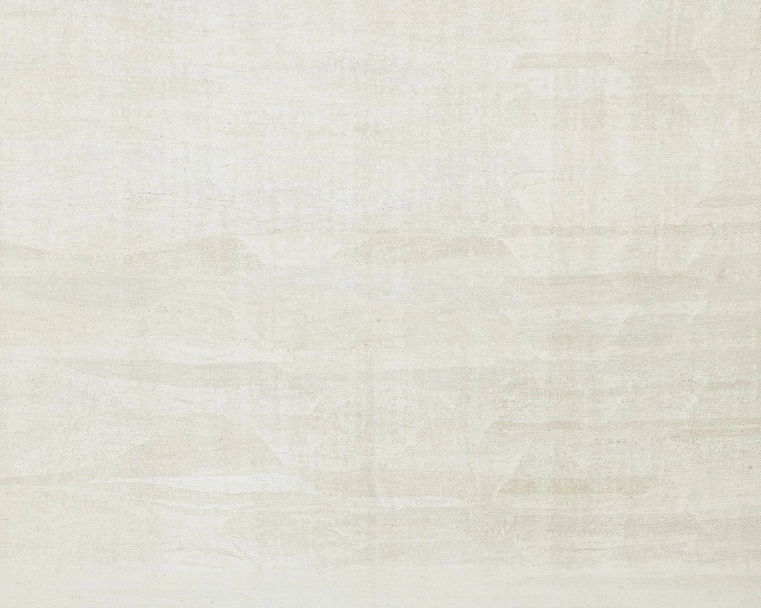 White Turkish Kilim Rug 9' x 12' 1" Flat-Weave | No. VR72338