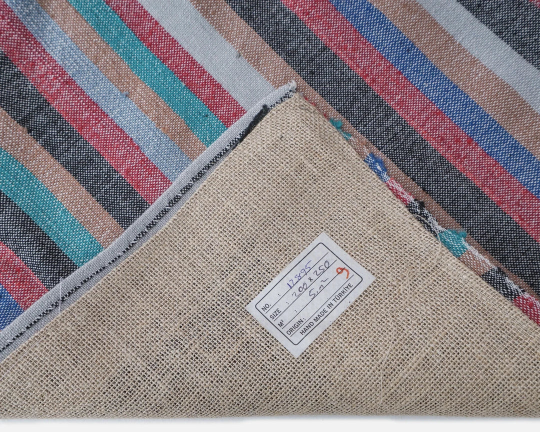 Multicolor Turkish Kilim Rug 6'7" x 8'2" Flat-Weave | No. VR72440