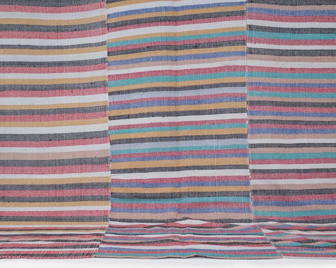 Multicolor Turkish Kilim Rug 6'7" x 8'2" Flat-Weave | No. VR72440