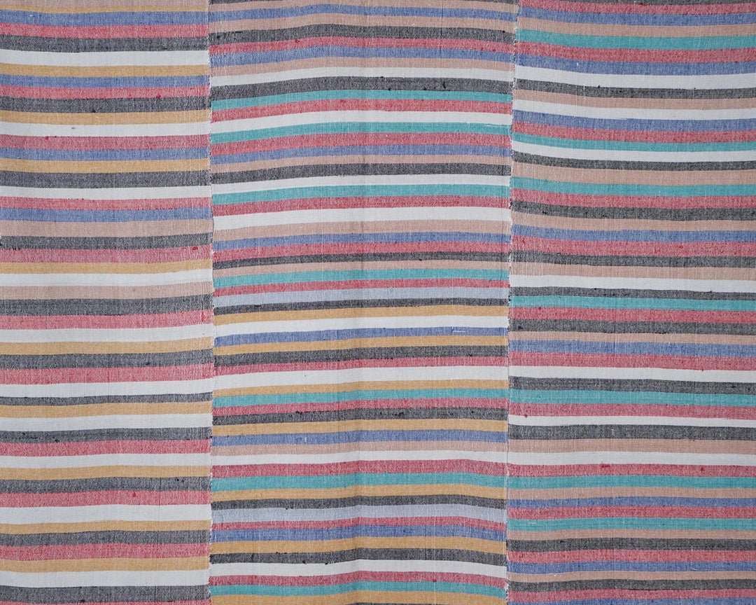 Multicolor Turkish Kilim Rug 6'7" x 8'2" Flat-Weave | No. VR72440