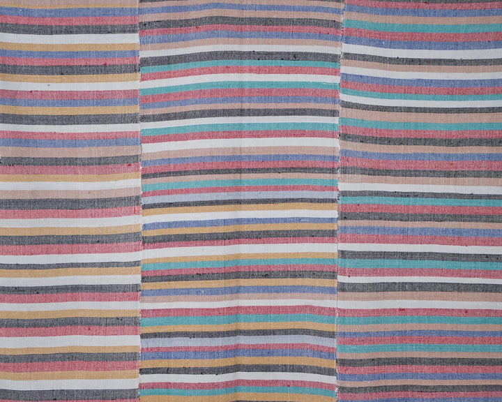 Multicolor Turkish Kilim Rug 6'7" x 8'2" Flat-Weave | No. VR72440