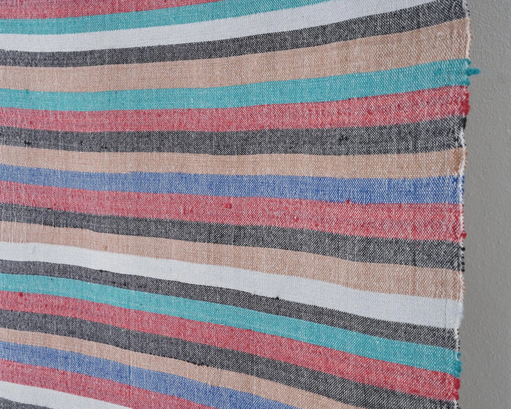 Multicolor Turkish Kilim Rug 6'7" x 8'2" Flat-Weave | No. VR72440