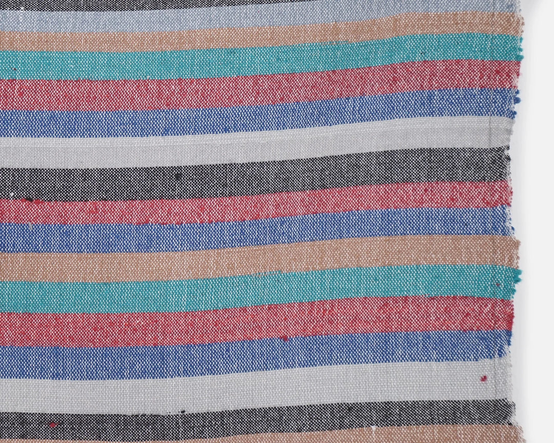Multicolor Turkish Kilim Rug 6'7" x 8'2" Flat-Weave | No. VR72440