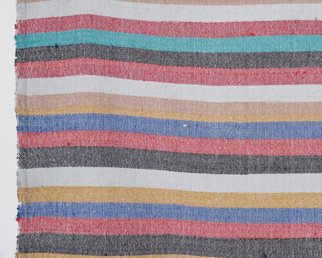 Multicolor Turkish Kilim Rug 6'7" x 8'2" Flat-Weave | No. VR72440