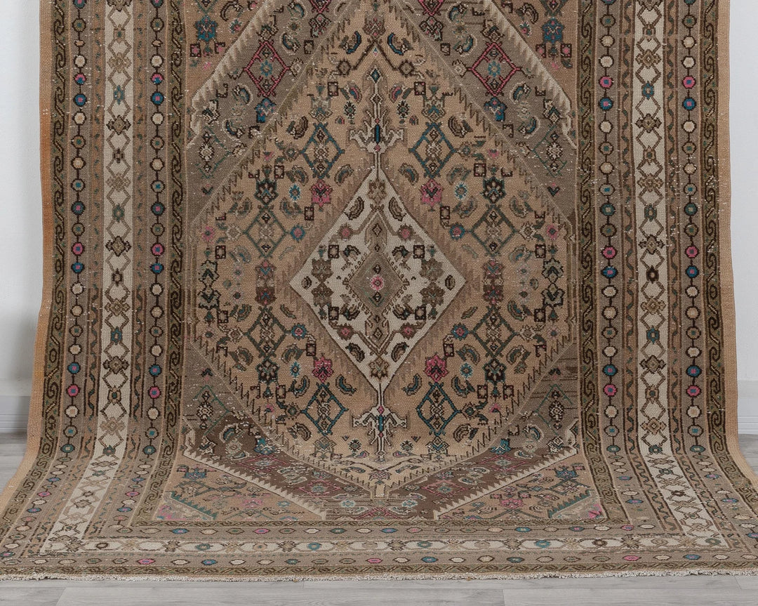 Multicolor Turkish Oushak Rug 6'10" x 9'10" Hand-Knotted | No. VR72505