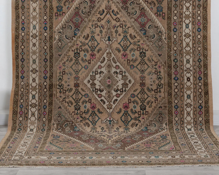 Multicolor Turkish Oushak Rug 6'10" x 9'10" Hand-Knotted | No. VR72505
