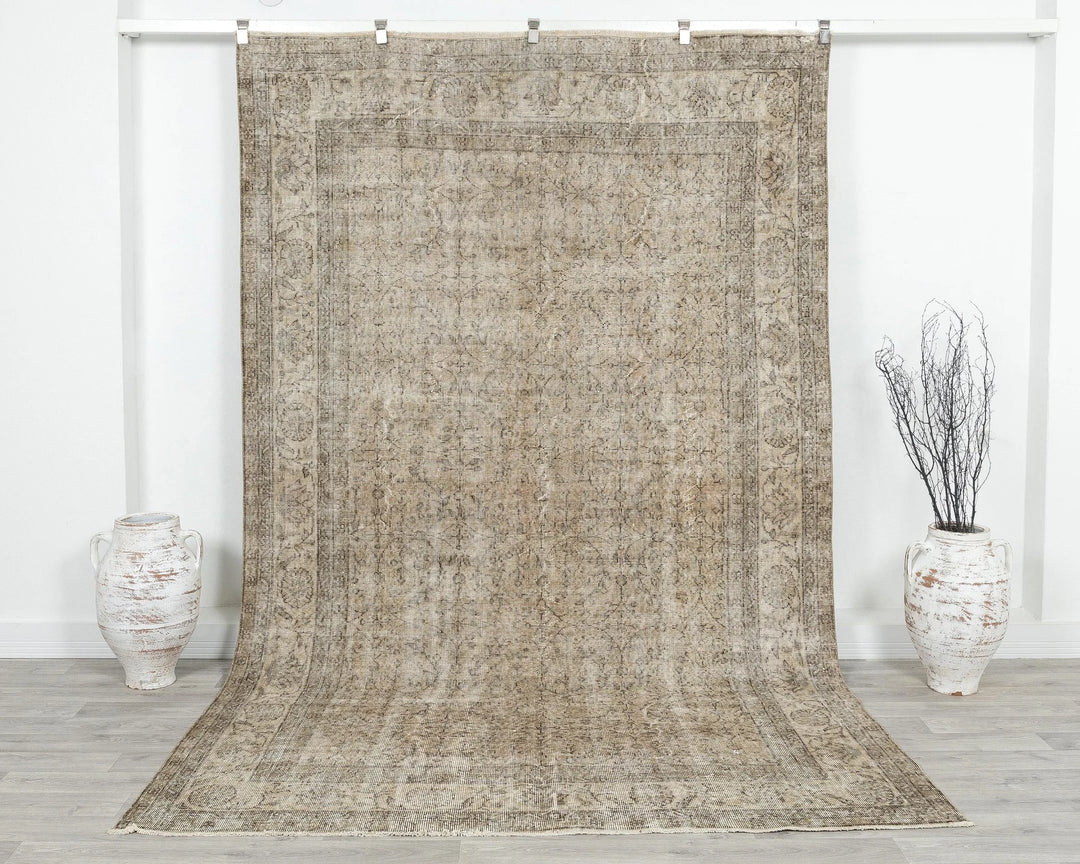Multicolor Turkish Oushak Rug 6' 5" x 10' Hand-Knotted | No. VR72508