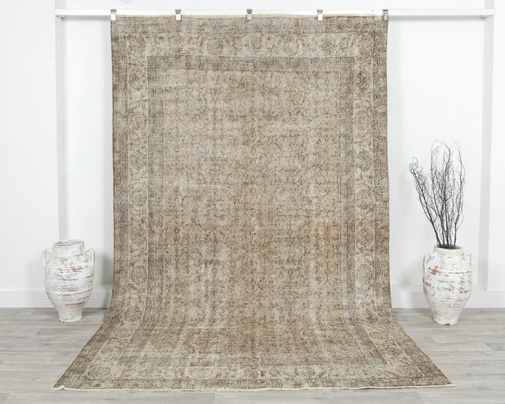 Multicolor Turkish Oushak Rug 6' 5" x 10' Hand-Knotted | No. VR72508