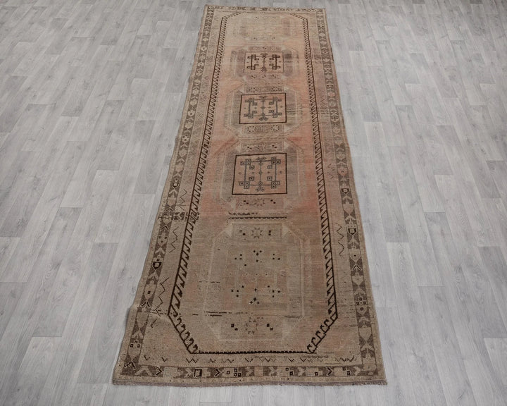 Brown Runner Rug 4' x 12' | No. VR61154