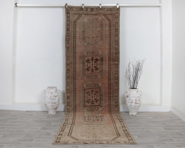 Brown Runner Rug 4' x 12' | No. VR61154