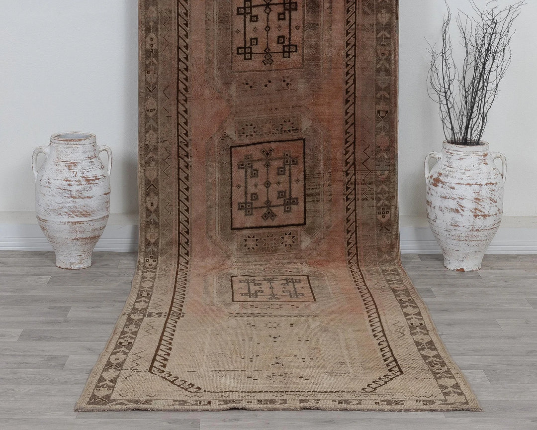 Brown Runner Rug 4' x 12' | No. VR61154