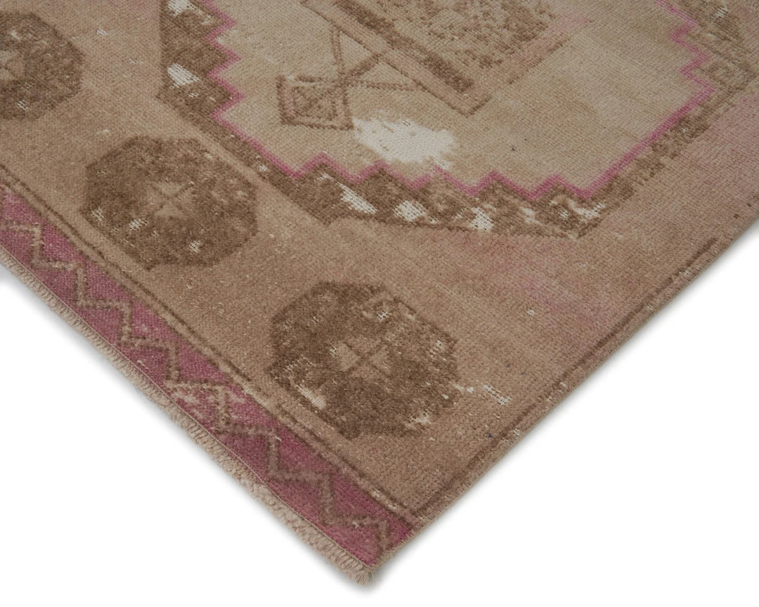 Multicolor Turkish Oushak Rug 2'11" x 12'4" Hand-Knotted | No. VR72513