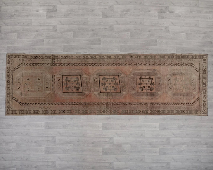 Brown Runner Rug 4' x 12' | No. VR61154