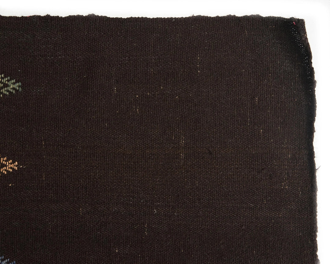 Brown Turkish Kilim Rug 7' 5" x 10' 7" Flat-Weave | No. VR72532
