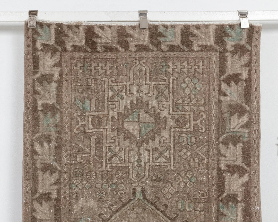 Multicolor Turkish Oushak Rug 3' x 10' 4" Hand-Knotted | No. VR72566