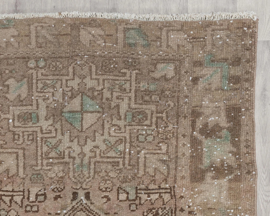 Multicolor Turkish Oushak Rug 3' x 10' 4" Hand-Knotted | No. VR72566