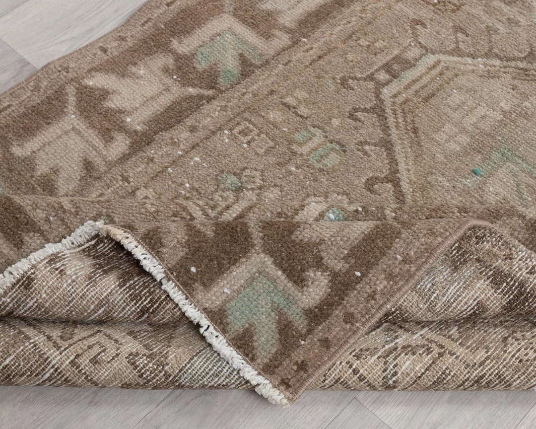 Multicolor Turkish Oushak Rug 3' x 10' 4" Hand-Knotted | No. VR72566