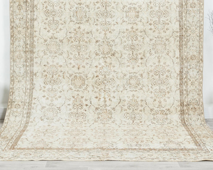 Multicolor Turkish Oushak Rug 9' 10" x 6' 7" Hand-Knotted | No. VR72701