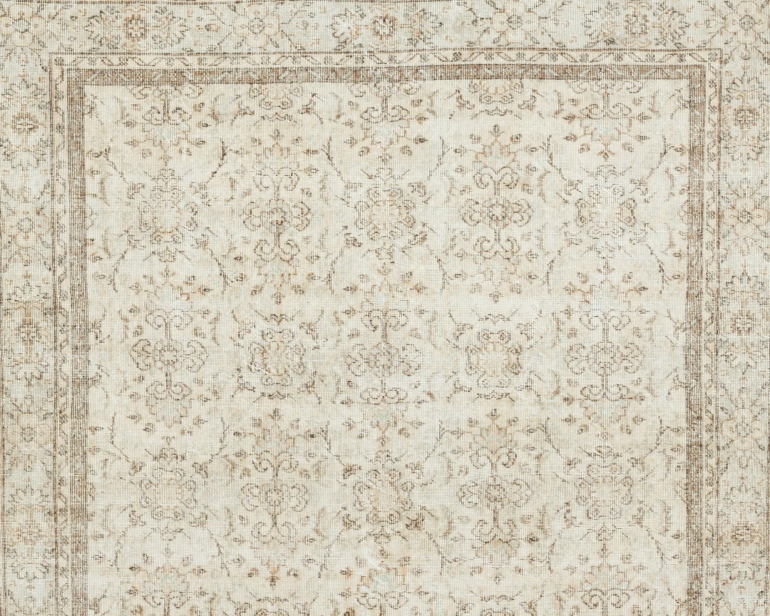 Multicolor Turkish Oushak Rug 9' 10" x 6' 7" Hand-Knotted | No. VR72701
