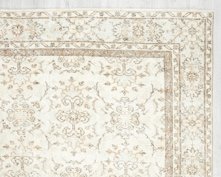 Multicolor Turkish Oushak Rug 9' 10" x 6' 7" Hand-Knotted | No. VR72701