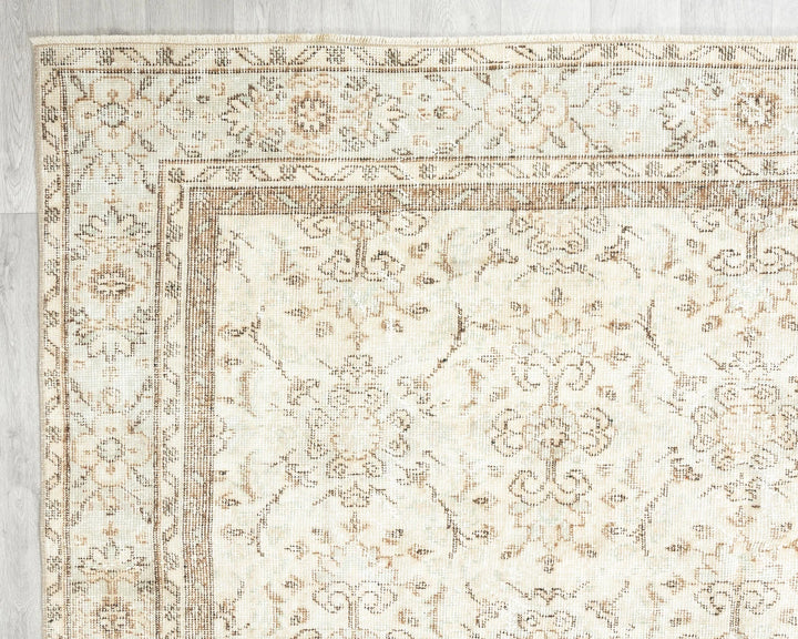Multicolor Turkish Oushak Rug 9' 10" x 6' 7" Hand-Knotted | No. VR72701