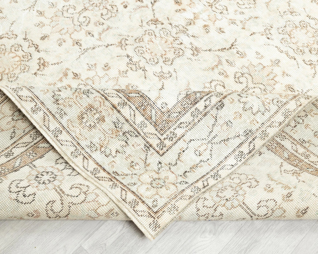 Multicolor Turkish Oushak Rug 9' 10" x 6' 7" Hand-Knotted | No. VR72701