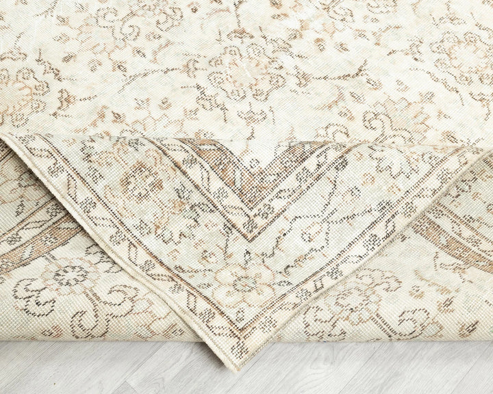 Multicolor Turkish Oushak Rug 9' 10" x 6' 7" Hand-Knotted | No. VR72701