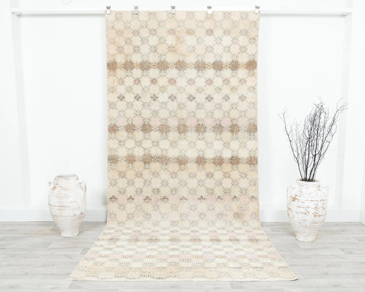 Multicolor Turkish Oushak Rug 4' 8" x 10' Hand-Knotted | No. VR72839