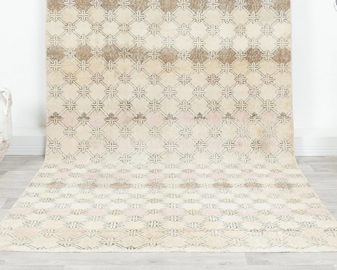 Multicolor Turkish Oushak Rug 4' 8" x 10' Hand-Knotted | No. VR72839