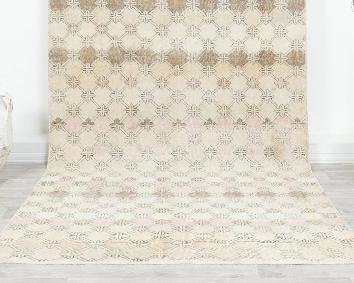 Multicolor Turkish Oushak Rug 4' 8" x 10' Hand-Knotted | No. VR72839