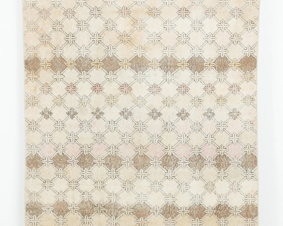Multicolor Turkish Oushak Rug 4' 8" x 10' Hand-Knotted | No. VR72839