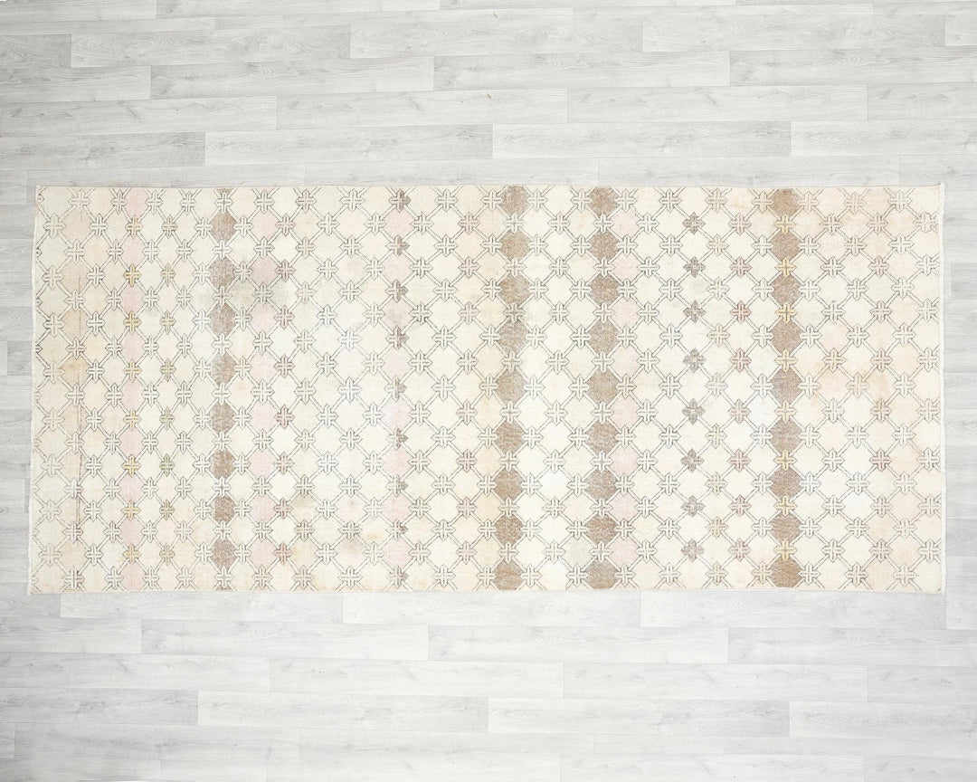 Multicolor Turkish Oushak Rug 4' 8" x 10' Hand-Knotted | No. VR72839