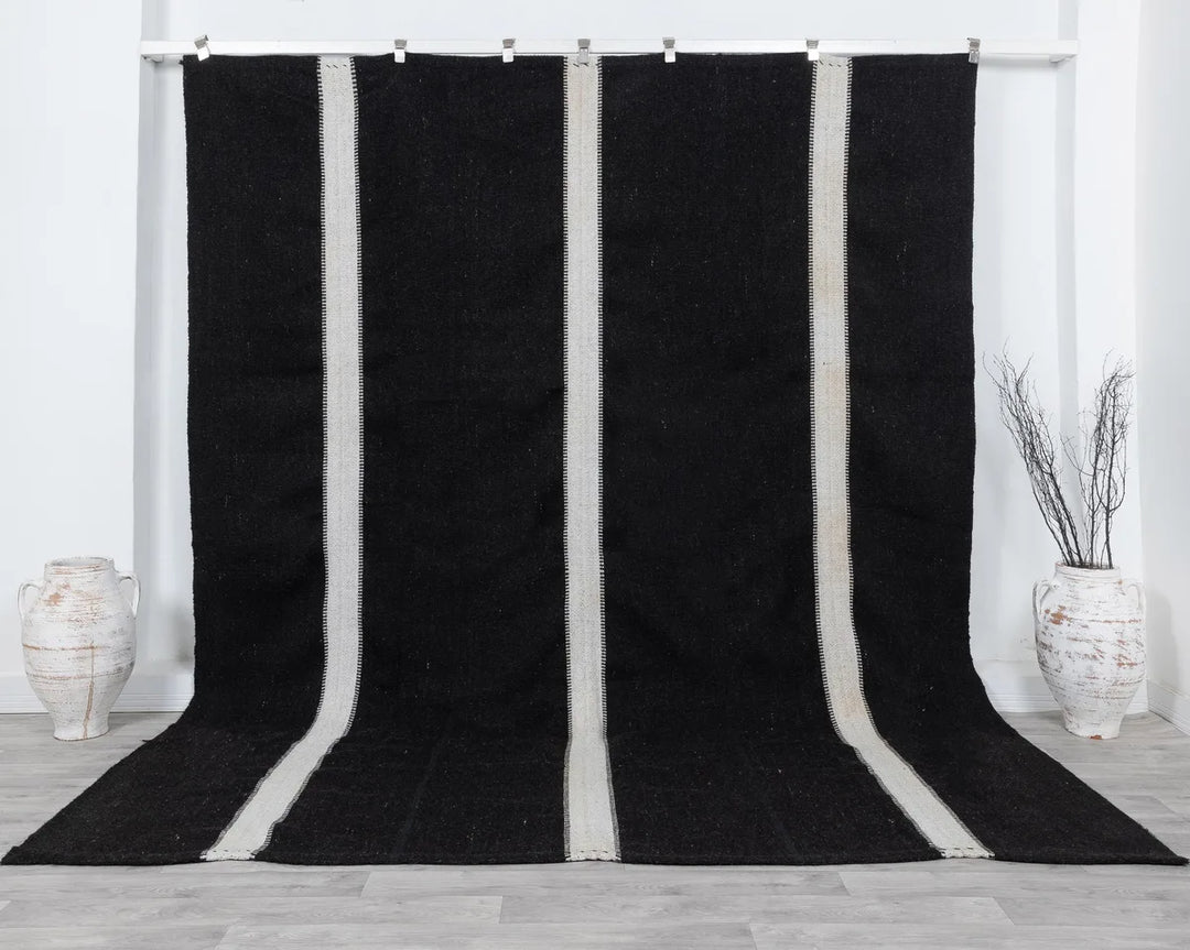 Brown Turkish Kilim Rug 8' 6" x 10' 1" Flat-Weave | No. VR72850