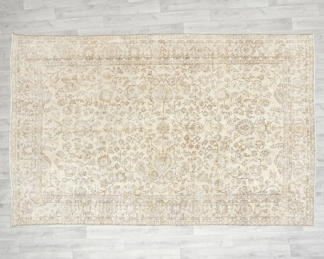 Multicolor Turkish Oriental Rug 6'4" x 9'6" Hand-Knotted | No. VR72948