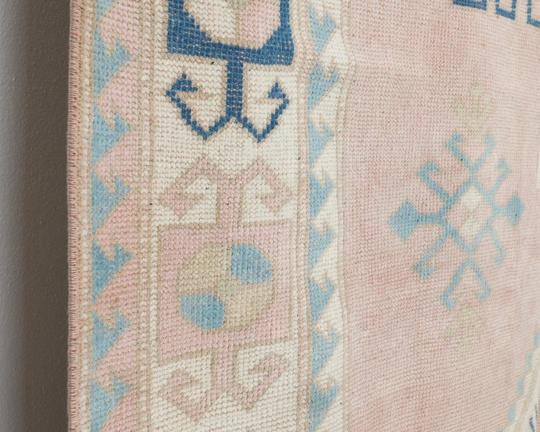 Beige Turkish Oushak Rug 4'11" x 7'11" Hand-Knotted | No. VR73000