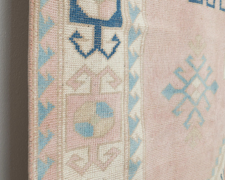 Beige Turkish Oushak Rug 4'11" x 7'11" Hand-Knotted | No. VR73000