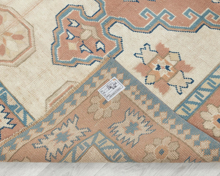 Pink Turkish Oushak Rug 4'6" x 6'7" Hand-Knotted | No. VR73163