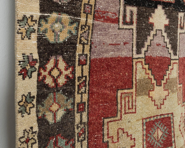 Multicolor Turkish Oushak Rug 3'9" x 11'10" Hand-Knotted | No. VR73229