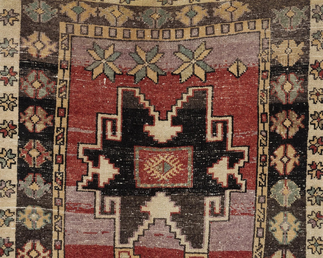 Multicolor Turkish Oushak Rug 3'9" x 11'10" Hand-Knotted | No. VR73229