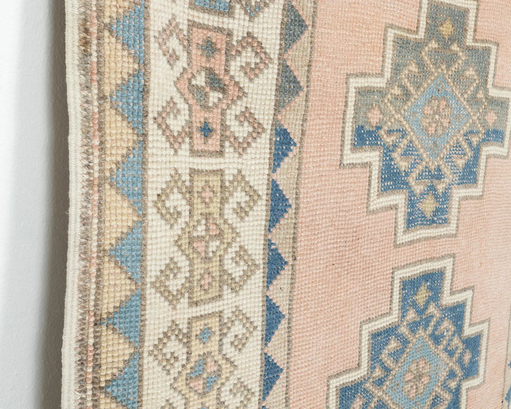 Pink Turkish Oushak Rug 3'7" x 6' Hand-Knotted | No. VR73272