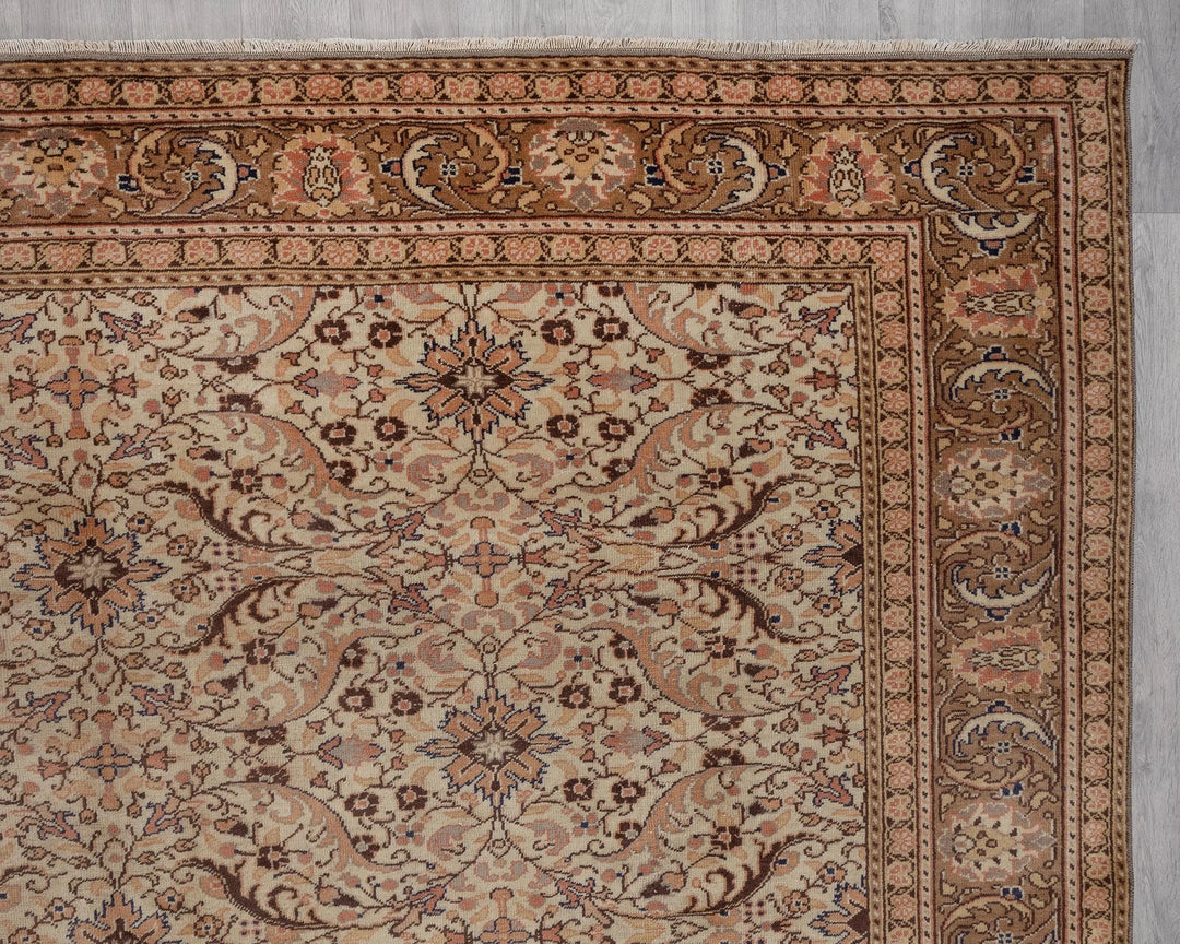 Multicolor Turkish Oushak Rug 5' x 12' 8" Hand-Knotted | No. VR73322