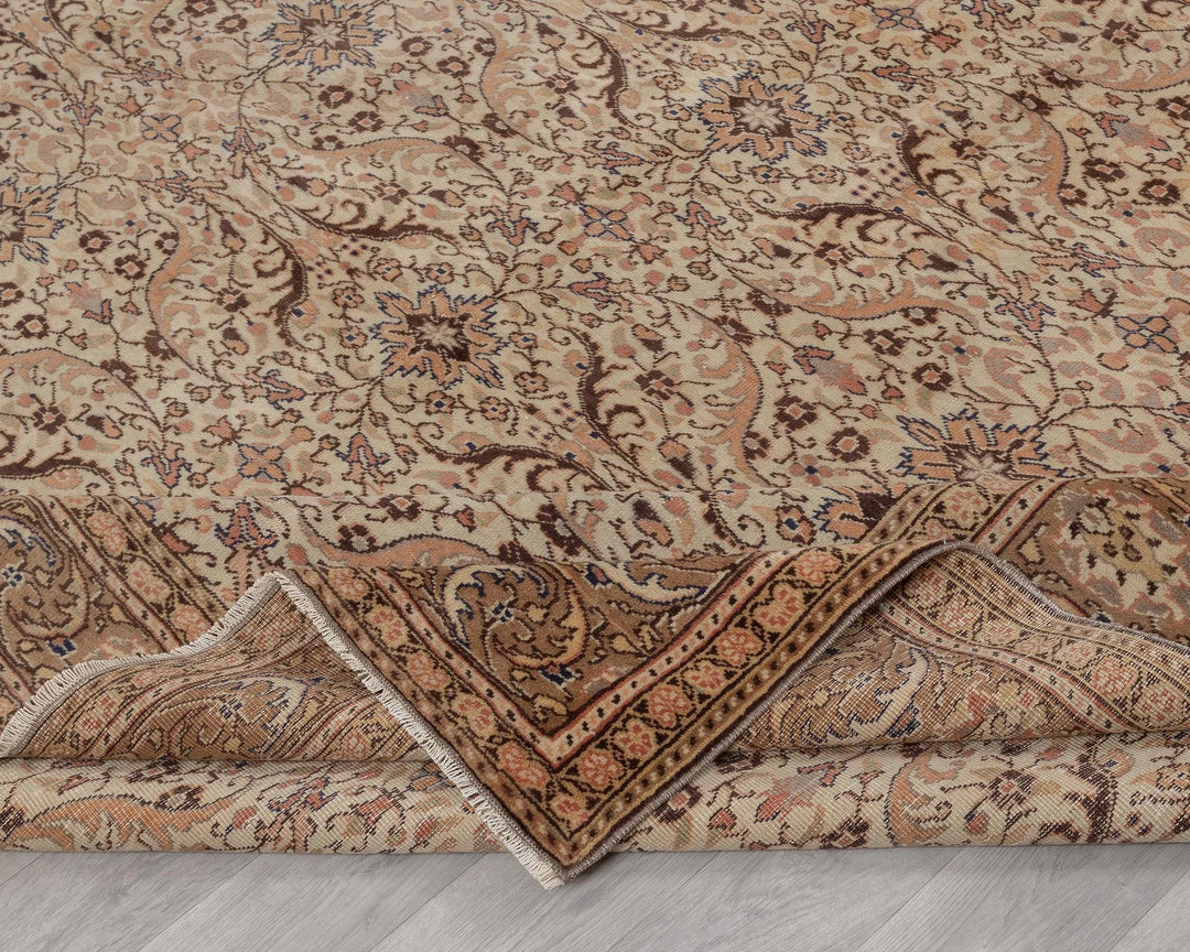 Multicolor Turkish Oushak Rug 5' x 12' 8" Hand-Knotted | No. VR73322