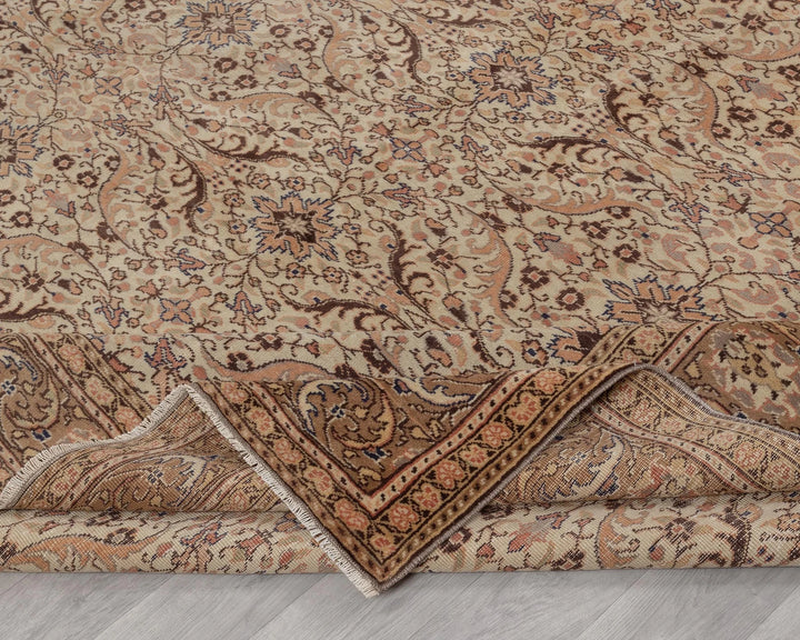 Multicolor Turkish Oushak Rug 5' x 12' 8" Hand-Knotted | No. VR73322