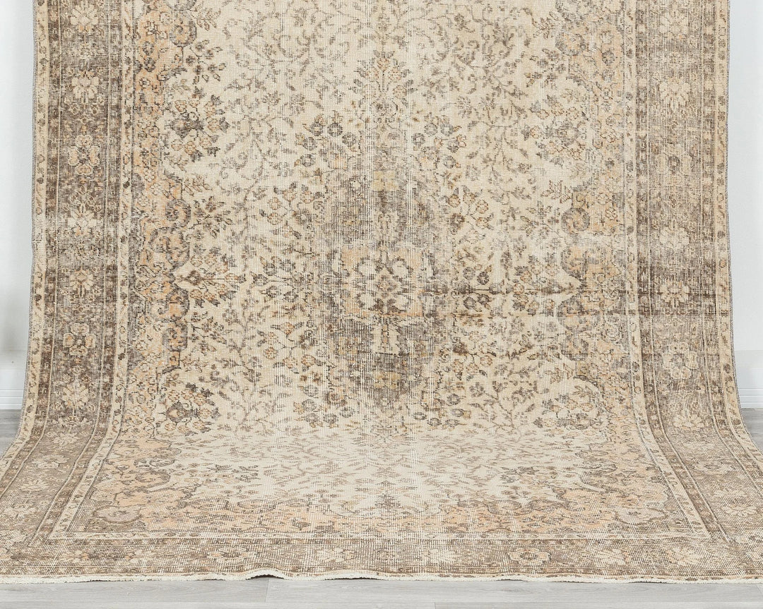 Multicolor Turkish Oushak Rug 6' 5" x 10' 4" Hand-Knotted | No. VR73349