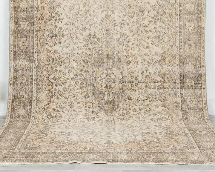 Multicolor Turkish Oushak Rug 6' 5" x 10' 4" Hand-Knotted | No. VR73349